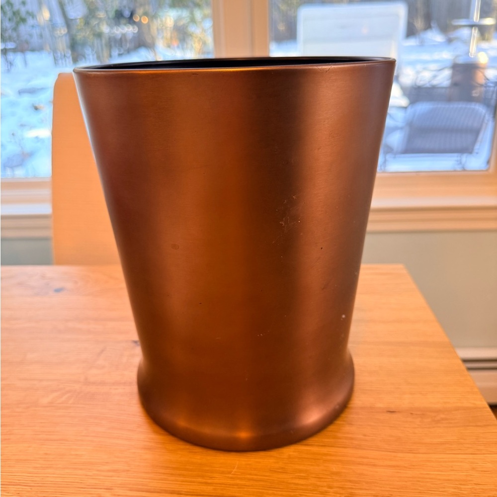 Threshold Copper-Colored Metal waste can